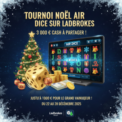 Ladbrokes Tournoi Noël Air Dice : 3 000 € cash jusqu’au 28/12 - logo